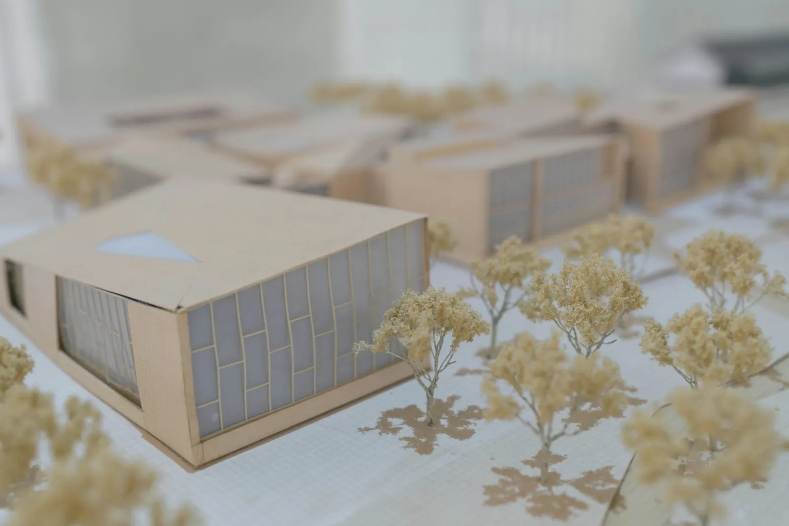 Architectural scale model of a residential building
